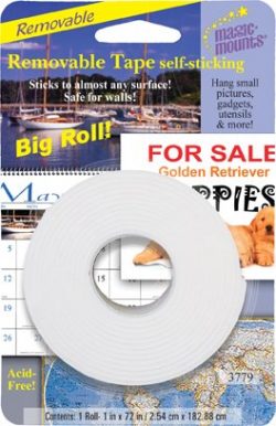 Removable Mounting Tape 1 x 72 roll #3239
