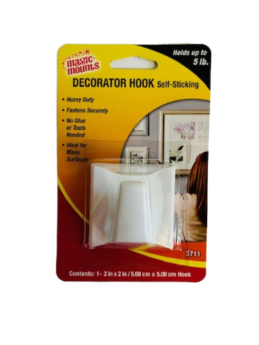 Adhesive Decorator Hook #3711