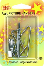 7 Asst. Picture Hangers Nails