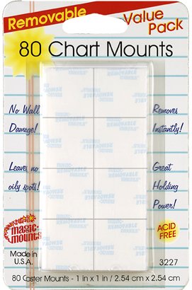 Removable Chart Mounts 80 ct. #3227