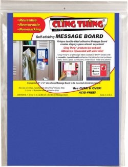 Cling Thing Message Board, Blue #3283