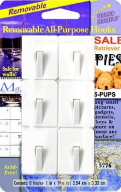 Removable All-Purpose Hooks