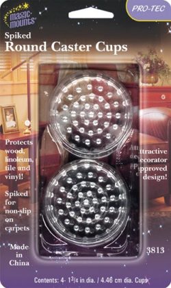 #3813 Round Spiked Caster Cups (4)
