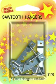 #3140 Small Sawtooth Hangers / Nails