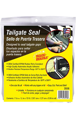 Tailgate Seal -1-1/2 in x 1/2 in x 10 ft #3558