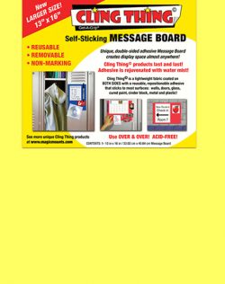 Cling Thing Message Board (yellow) #3282