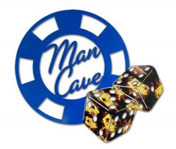 #J-0023 Man Cave Poker Chip