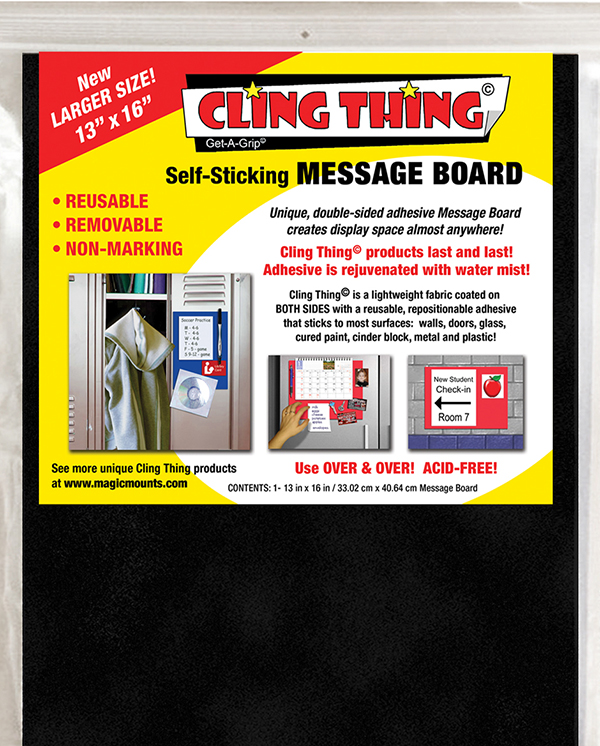 Cling Thing Message Board (black) #3278