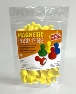 Magnetic Push Pins Yellow 48 pcs #3265Y
