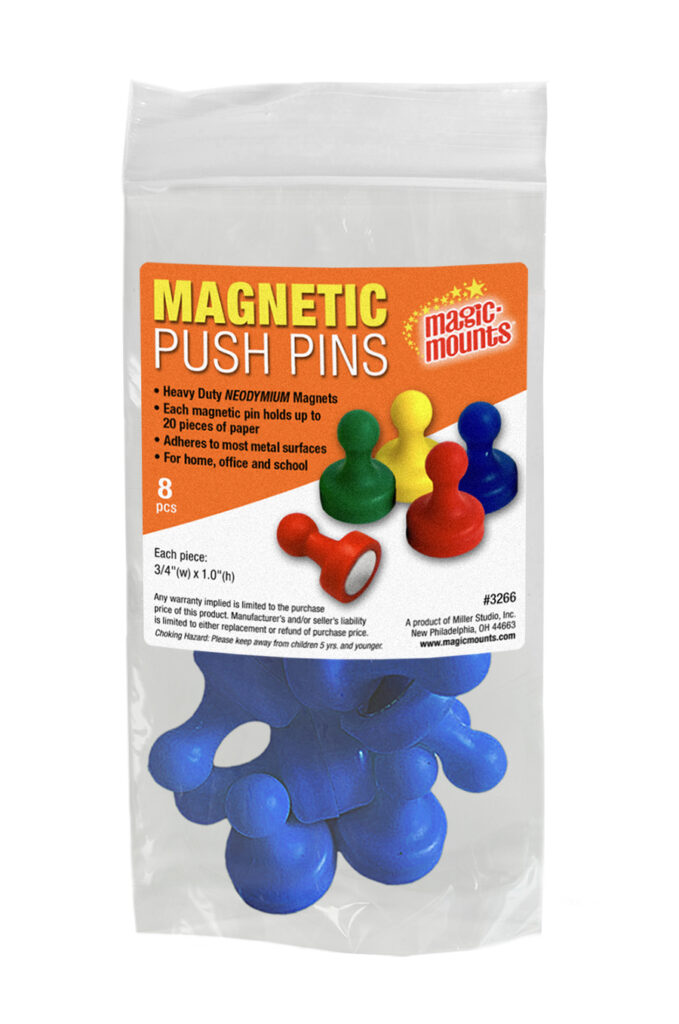 Magnetic Push Pins 8 ct. #3266B