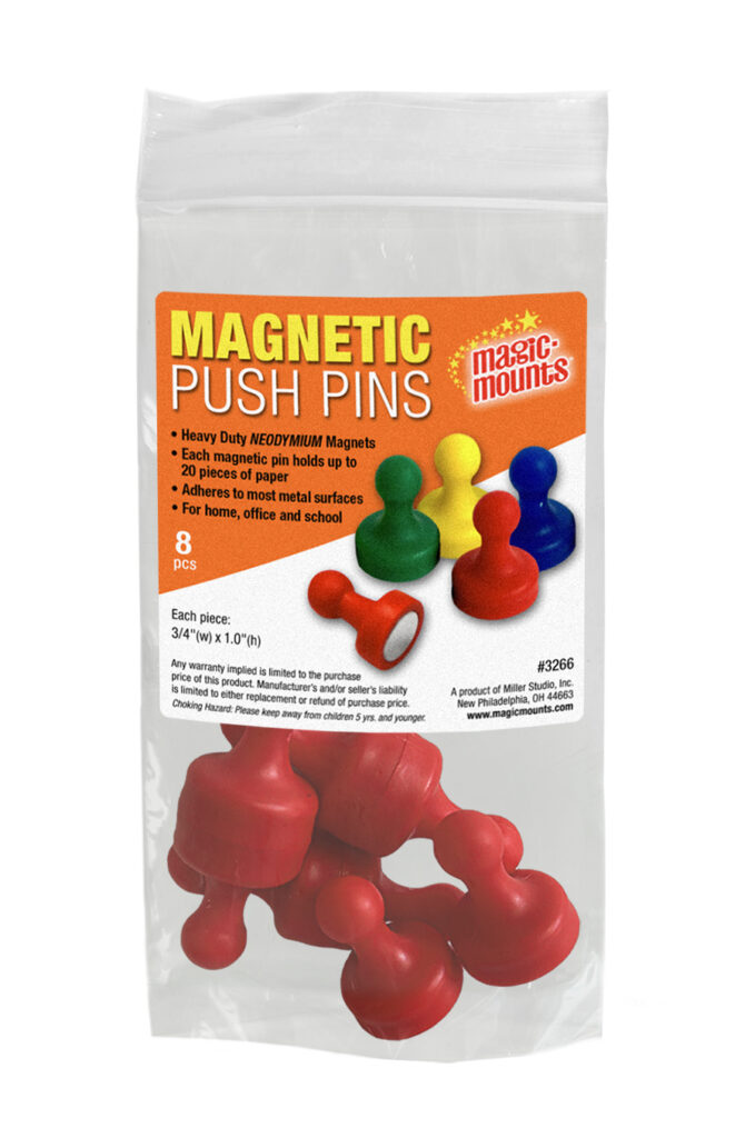 Magnetic Push Pins 8 ct. 3266R