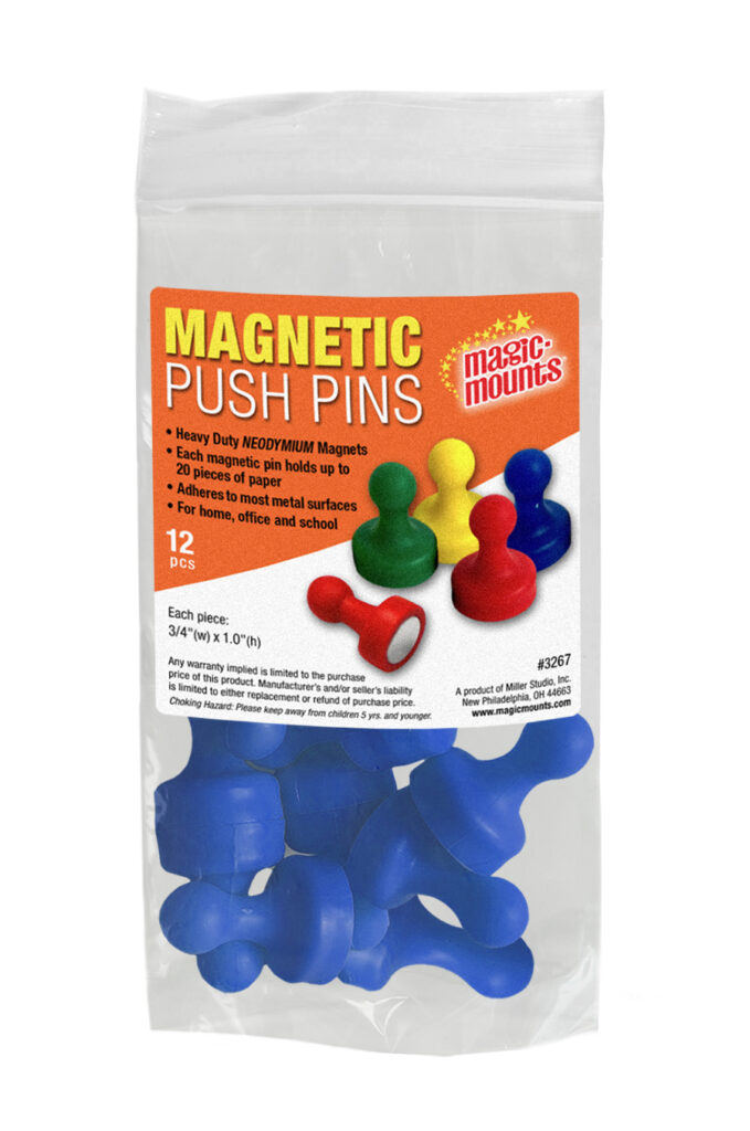 Magnetic Push Pins 12 ct. #3267B