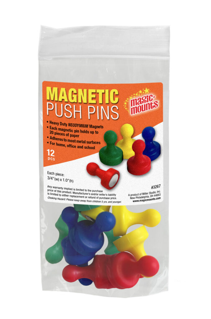 Magnetic Push Pins 12 ct. #3267M