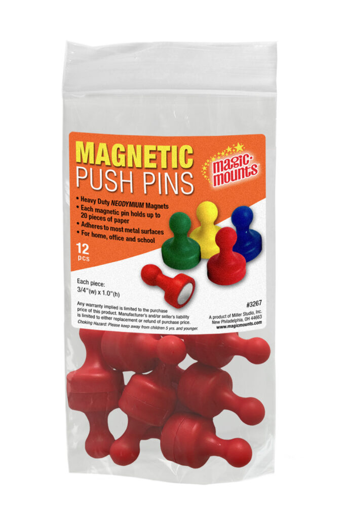 Magnetic Push Pins 12 ct. #3267R