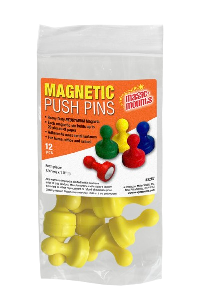 Magnetic Push Pins 12 ct. #3267Y